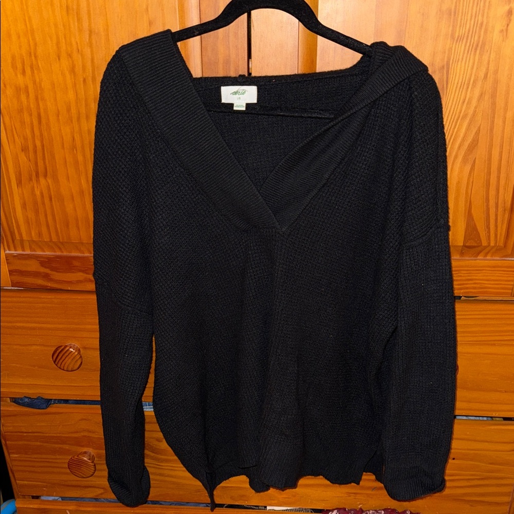 Aerie Classic Black Sweater